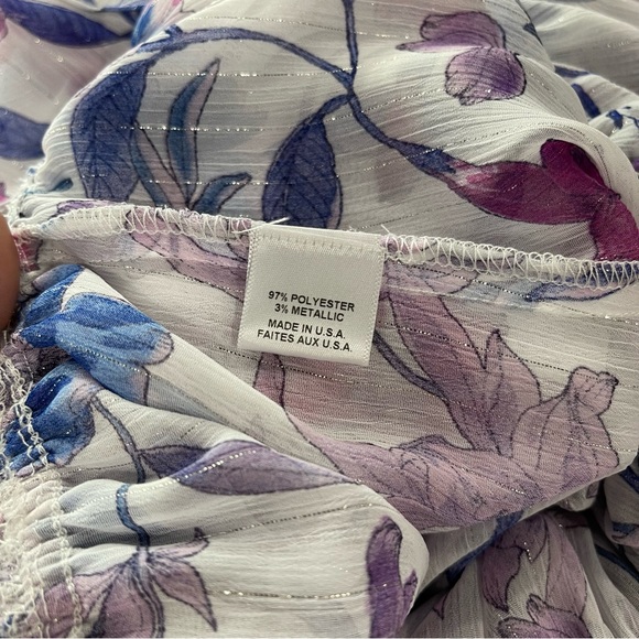 NWT MISA Los Angeles Karina Floral Ruffle Midi Dress - Picture 15 of 15